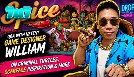 স্পাইস স্লট গেমের কচ্ছপ চরিত্র এবং রঙিন পরিবেশ